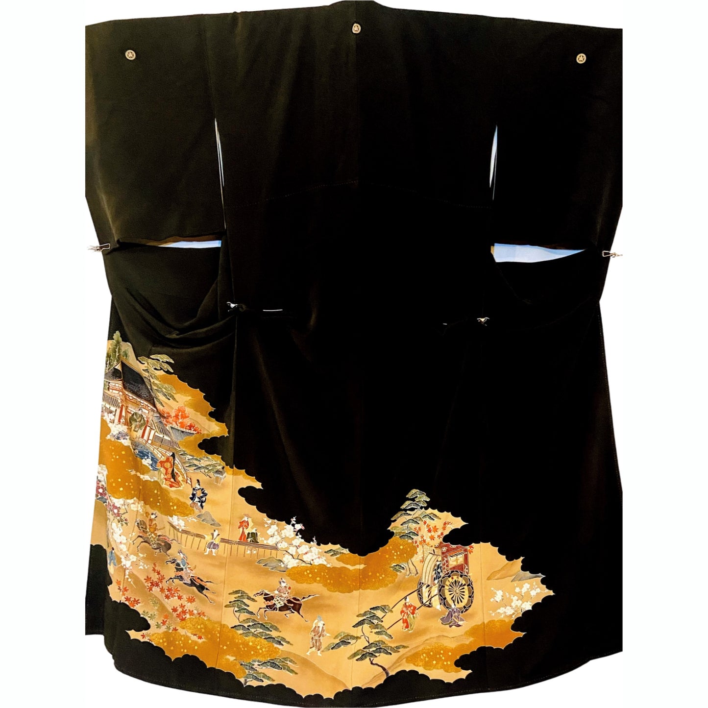 サルエル リブ裾パンツ