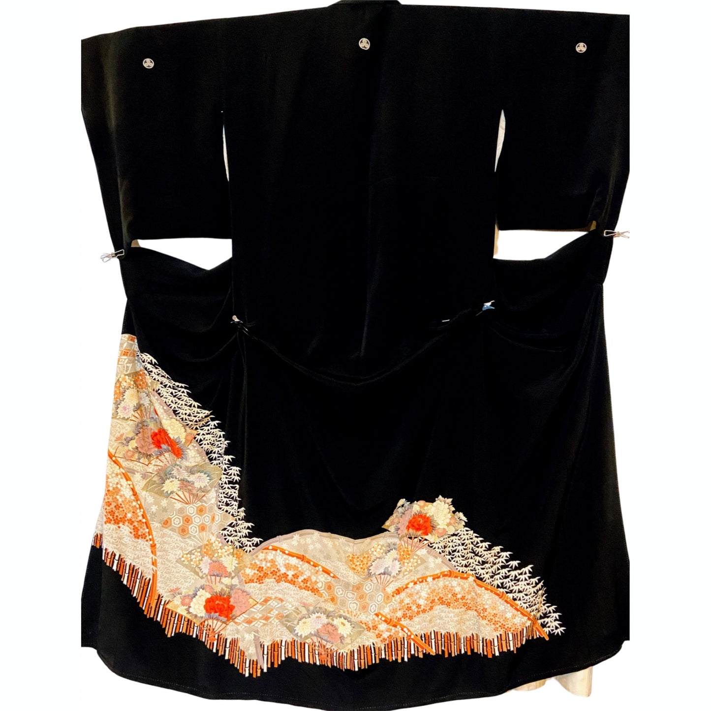 アシンメトリー ドレープレイヤード スカート インナーパンツ付