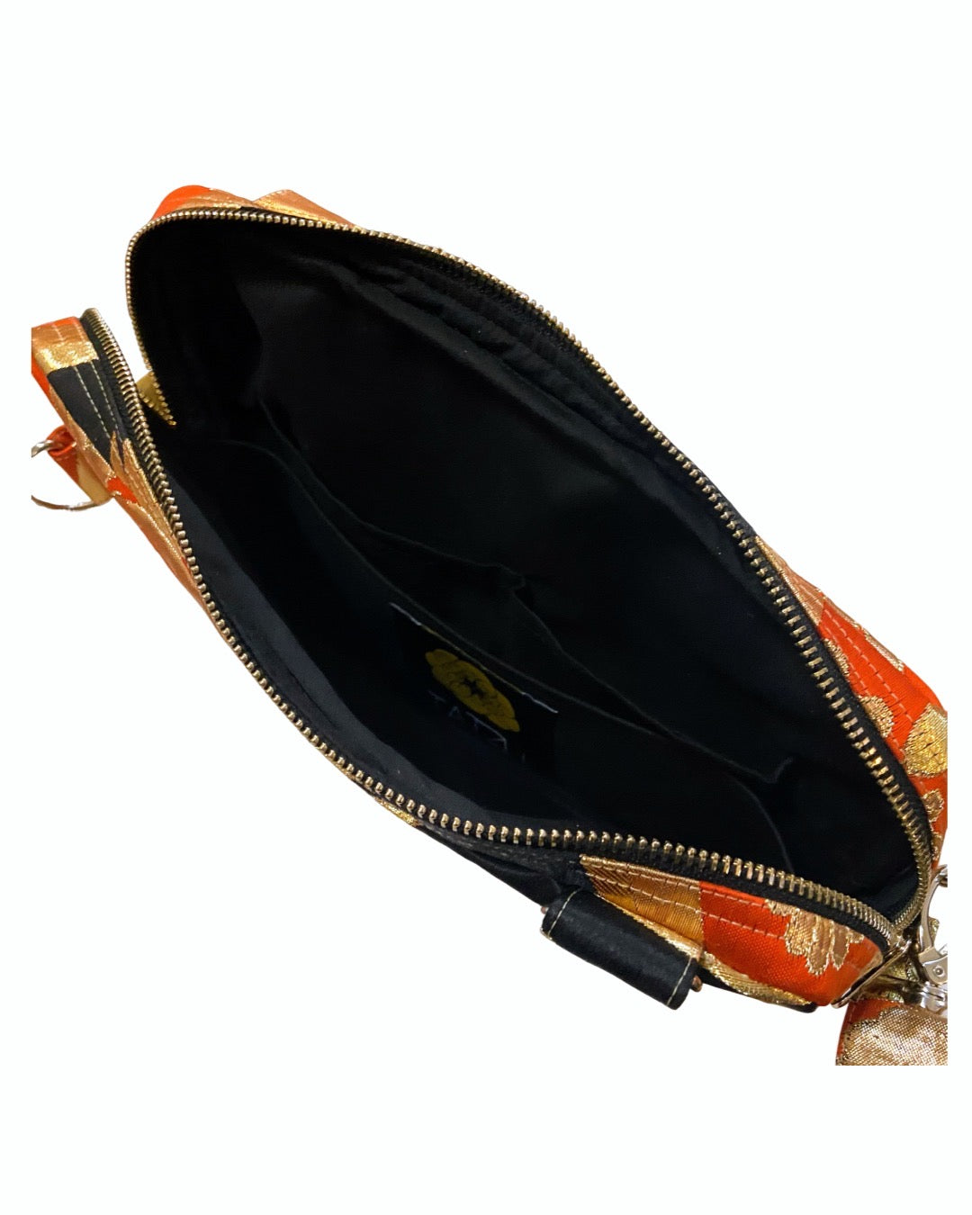 TATZU Remade Kimono Obi Shoulder Bag|Crane Brocade