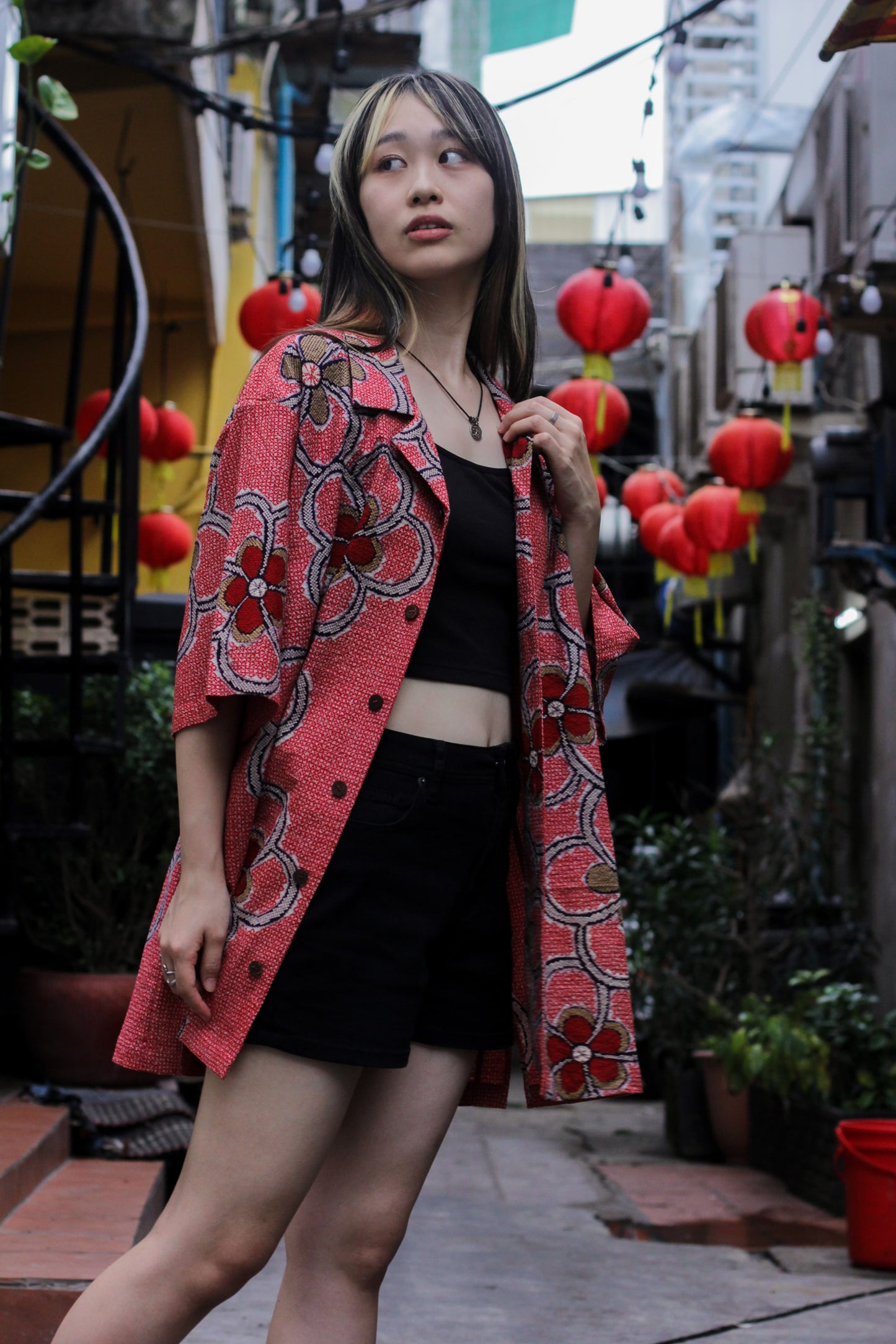 TATZU – 着物リメイク アロハシャツ カスタムメイド Remade Kimono Aloha Shirt (Custom Made)