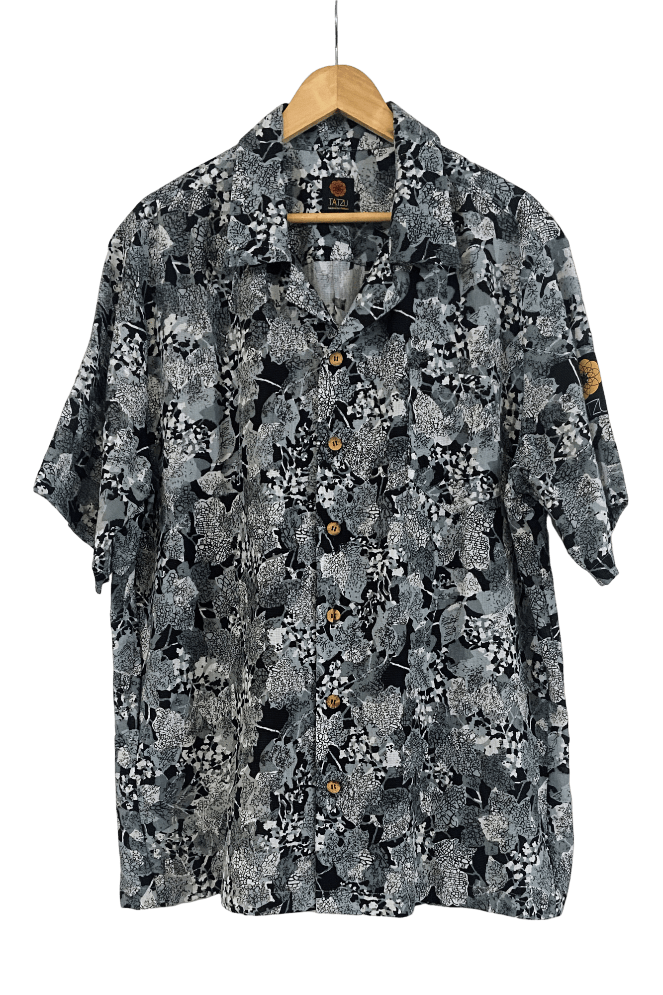 TATZU 着物リメイク アロハシャツ｜即納限定アイテム XL / Shadow Blossom シャドウ・ブロッサム