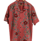 TATZU 着物リメイク アロハシャツ｜即納限定アイテム XXL / Crimson Bloom クリムゾン・ブルーム
