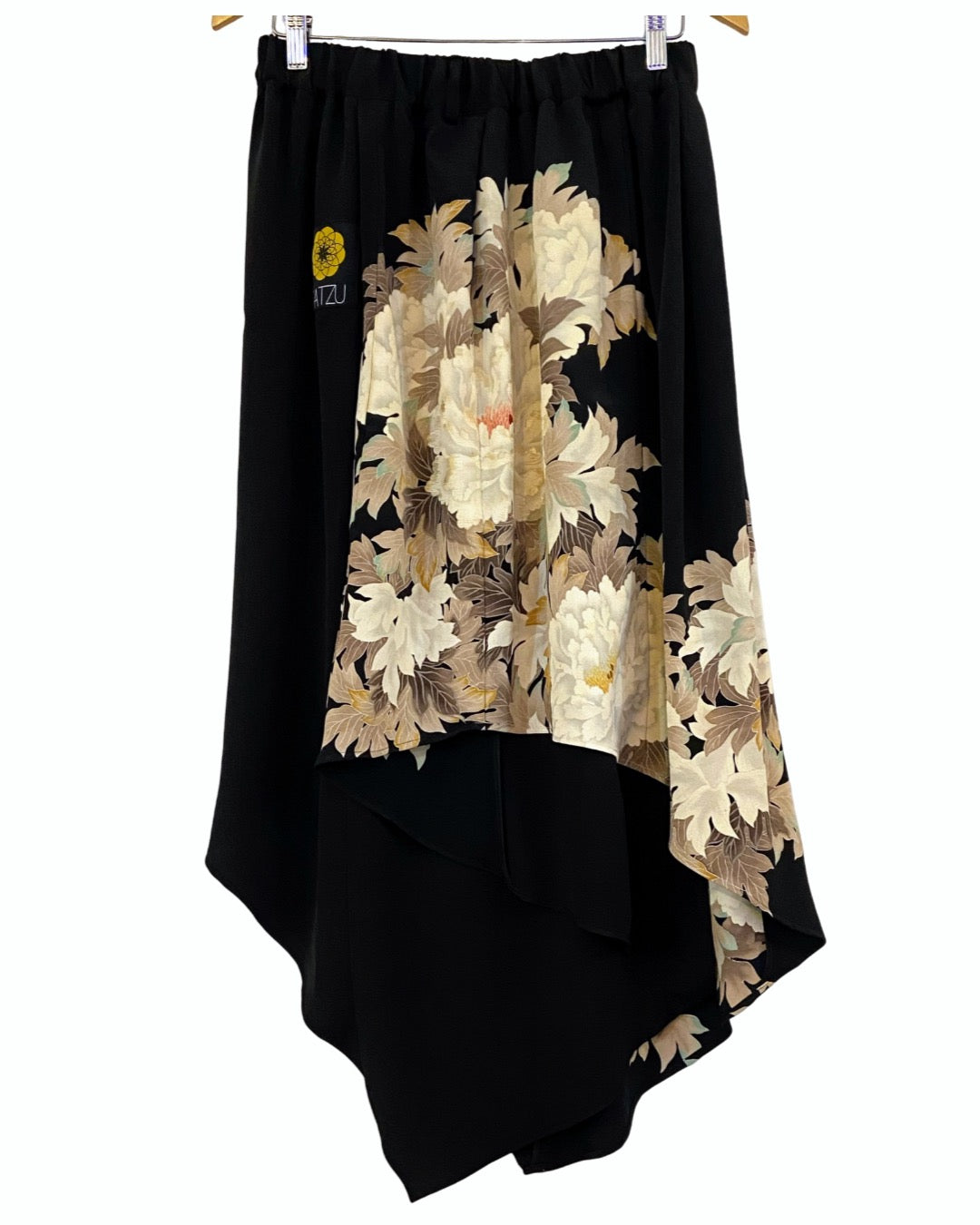 TATZU 黒留袖リメイク アシンメトリー ドレープレイヤード スカート - Edition I / Remade Kurotomesode Asymmetry Drape Layered Skirt