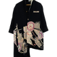TATZU 黒留袖リメイク スタンドカラー アシンメトリーロングジャケット - Edition II / Remade Kurotomesode Stand Collar Asymmetry Long Jacket