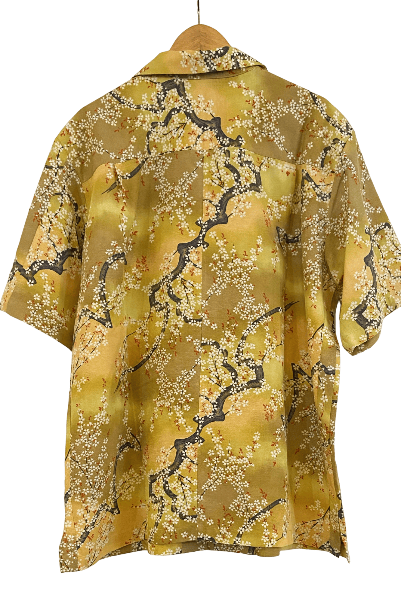 TATZU 着物リメイク アロハシャツ｜即納限定アイテム XXL / Golden Plum ゴールデン・プラム