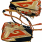 TATZU Remade Kimono Obi Shoulder Bag｜Crane Brocade