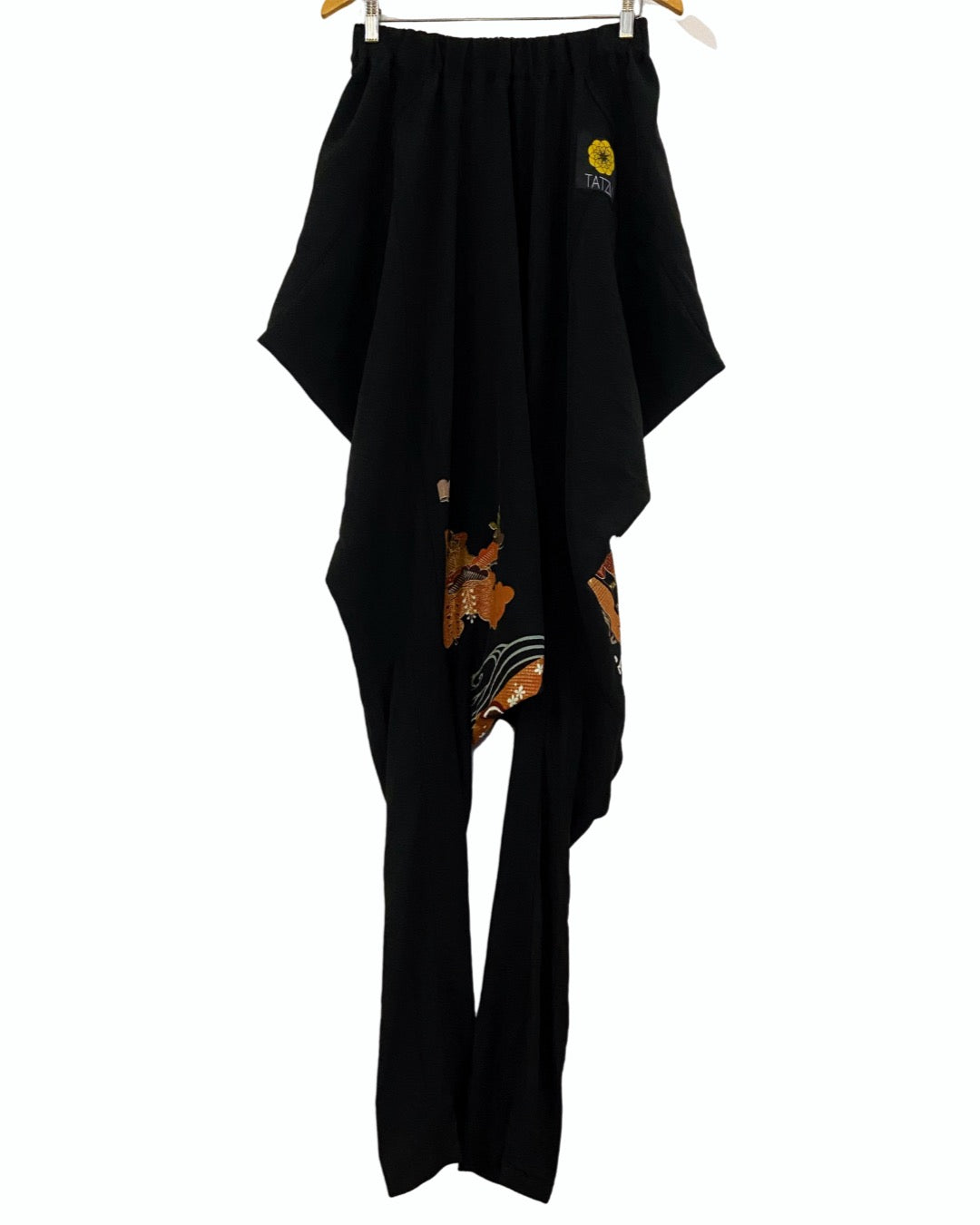 TATZU 黒留袖リメイク サルエルパンツ  / Remade Kurotomesode Sarouel Pants｜Made to Order