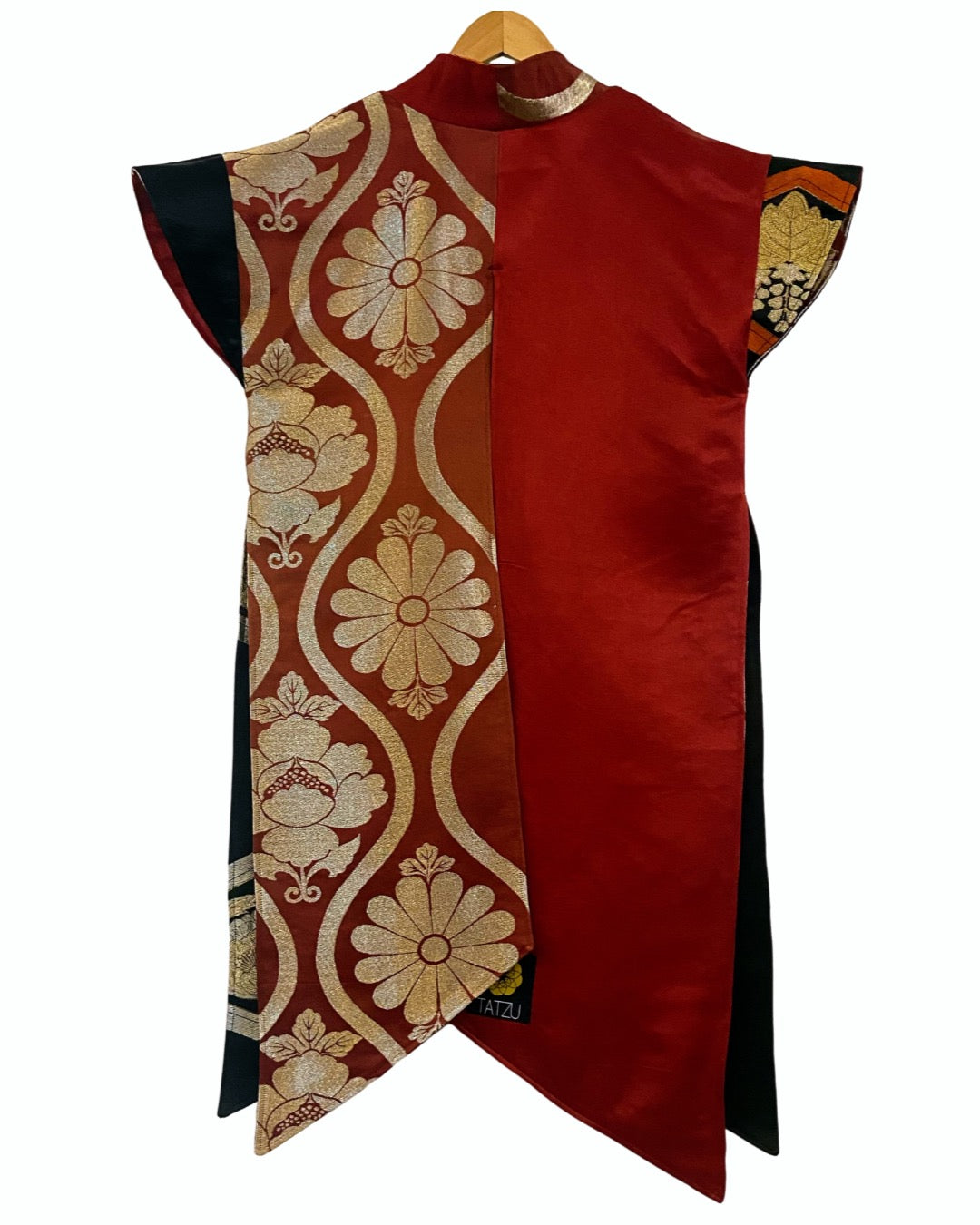 TATZU 黒帯リメイク リバーシブル アシンメトリー ウォリアーガウン - Edition Ⅱ / Remade Kuro-Obi Reversible Asymmetry Warrior Gown