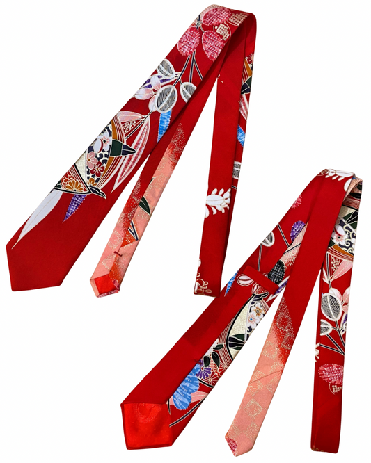 TATZU 着物リメイク 七五三ネクタイ / Remade Kimono Shichigosan Neck Tie