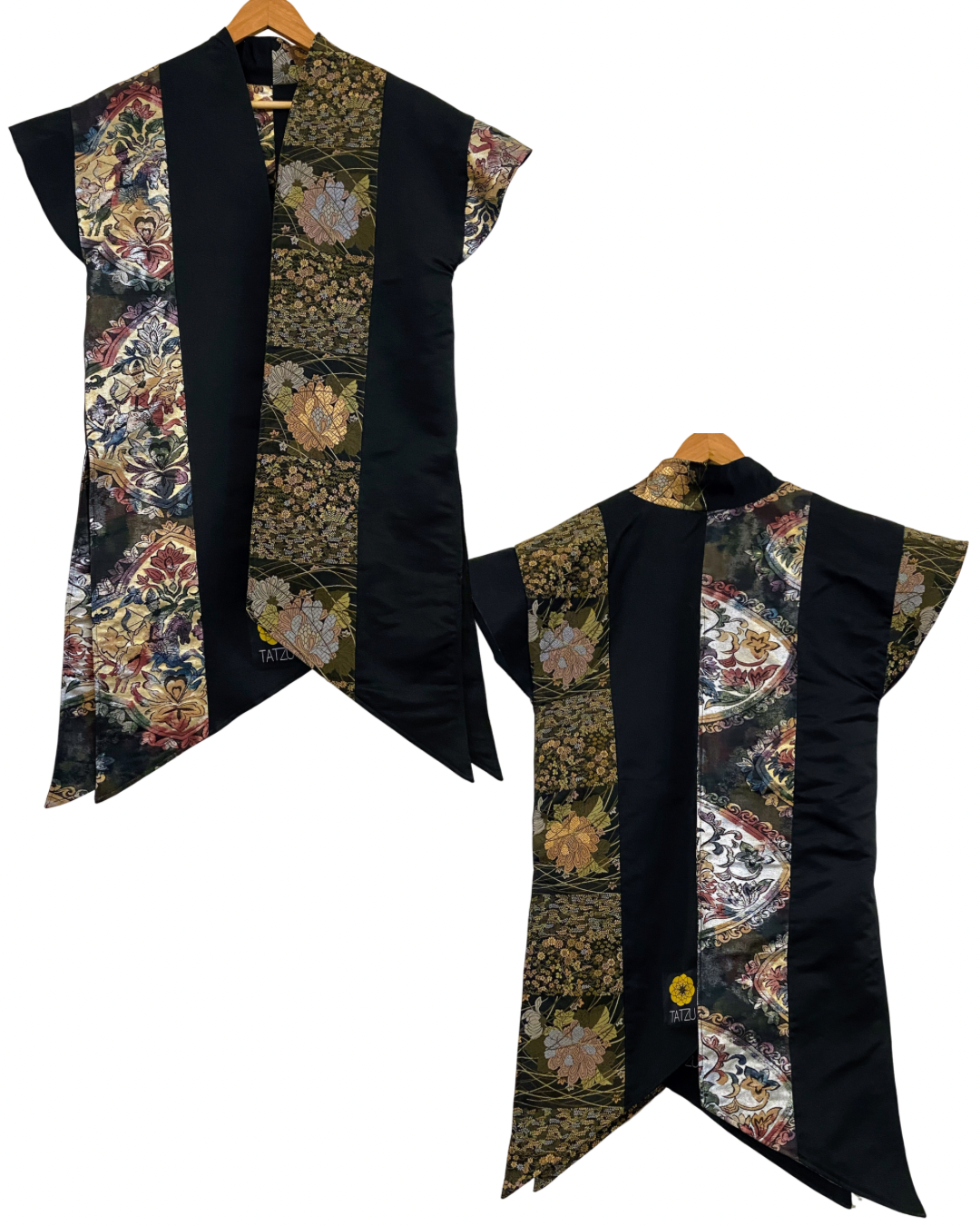 TATZU 黒帯リメイク アシンメトリー ウォリアーガウン / Remade Kuro-Obi Asymmetry Warrior Gown