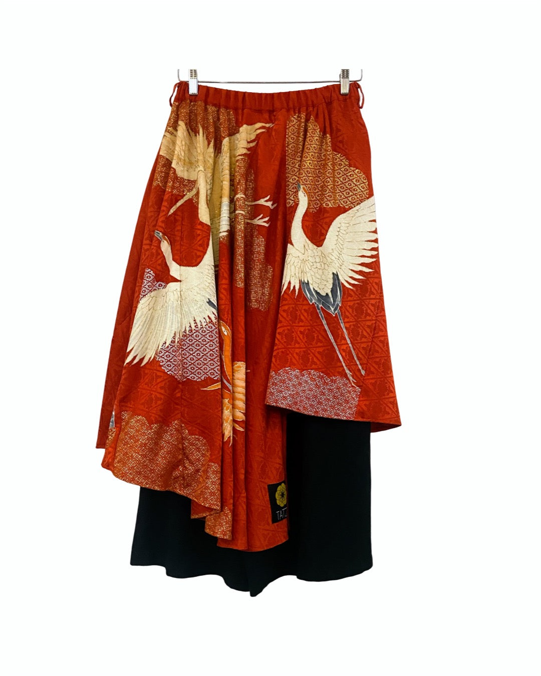 TATZU 着物リメイク アシンメトリー ドレープレイヤード スカート&パンツ - Edition Ⅱ / Remade Kurotomesode Asymmetry Drape Layered Skirt & Pant