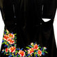 TATZU 黒留袖リメイク ジップパーカー｜Crimson Camellia Nocturne / Remade Black Tomesode Kimono Zipper Hoodie