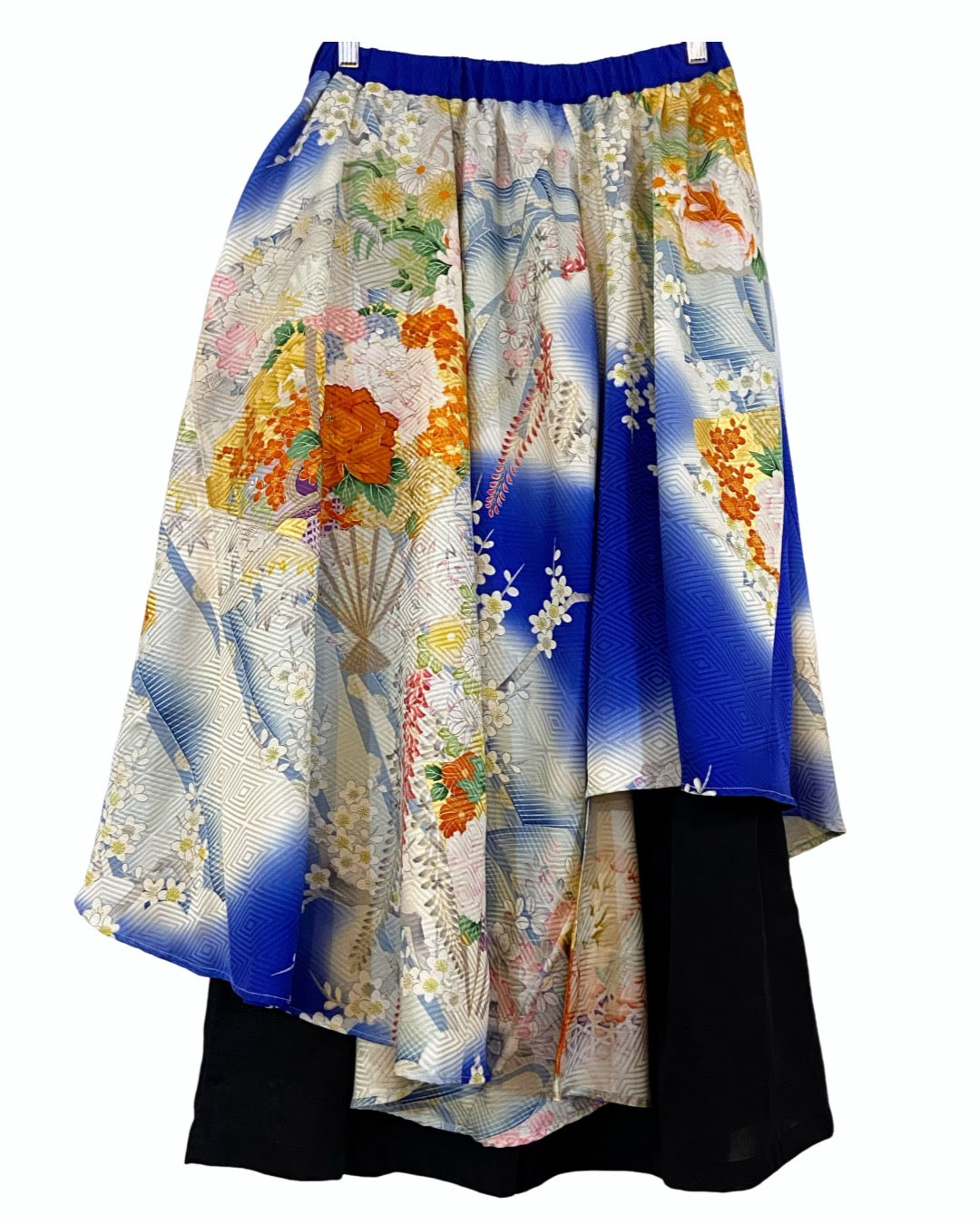 TATZU 着物リメイク アシンメトリー ドレープレイヤード スカート&パンツ - Edition I / Remade Kurotomesode Asymmetry Drape Layered Skirt & Pant