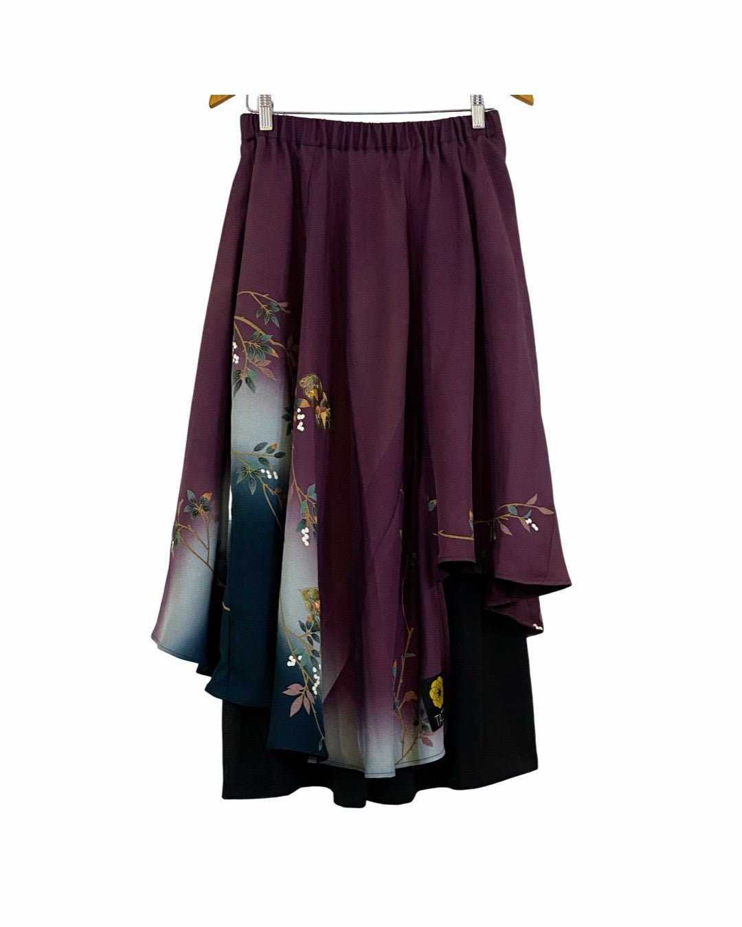 TATZU 着物リメイク アシンメトリー ドレープレイヤード スカート&パンツ - Edition Ⅲ / Remade Kurotomesode Asymmetry Drape Layered Skirt & Pant