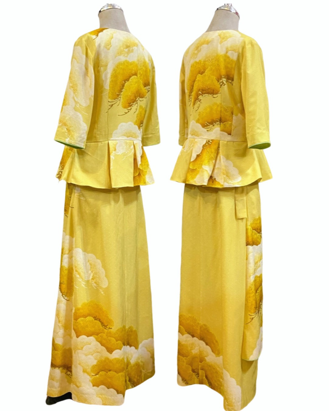 TATZU 着物リメイク セットアップ Golden Auspicious Pine｜既製品・一点物