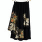 TATZU 黒留袖リメイク アシンメトリー ドレープレイヤード スカート＆パンツ / Remade Kurotomesode Asymmetric Draped Layered Skirt & Pants | Made to Order
