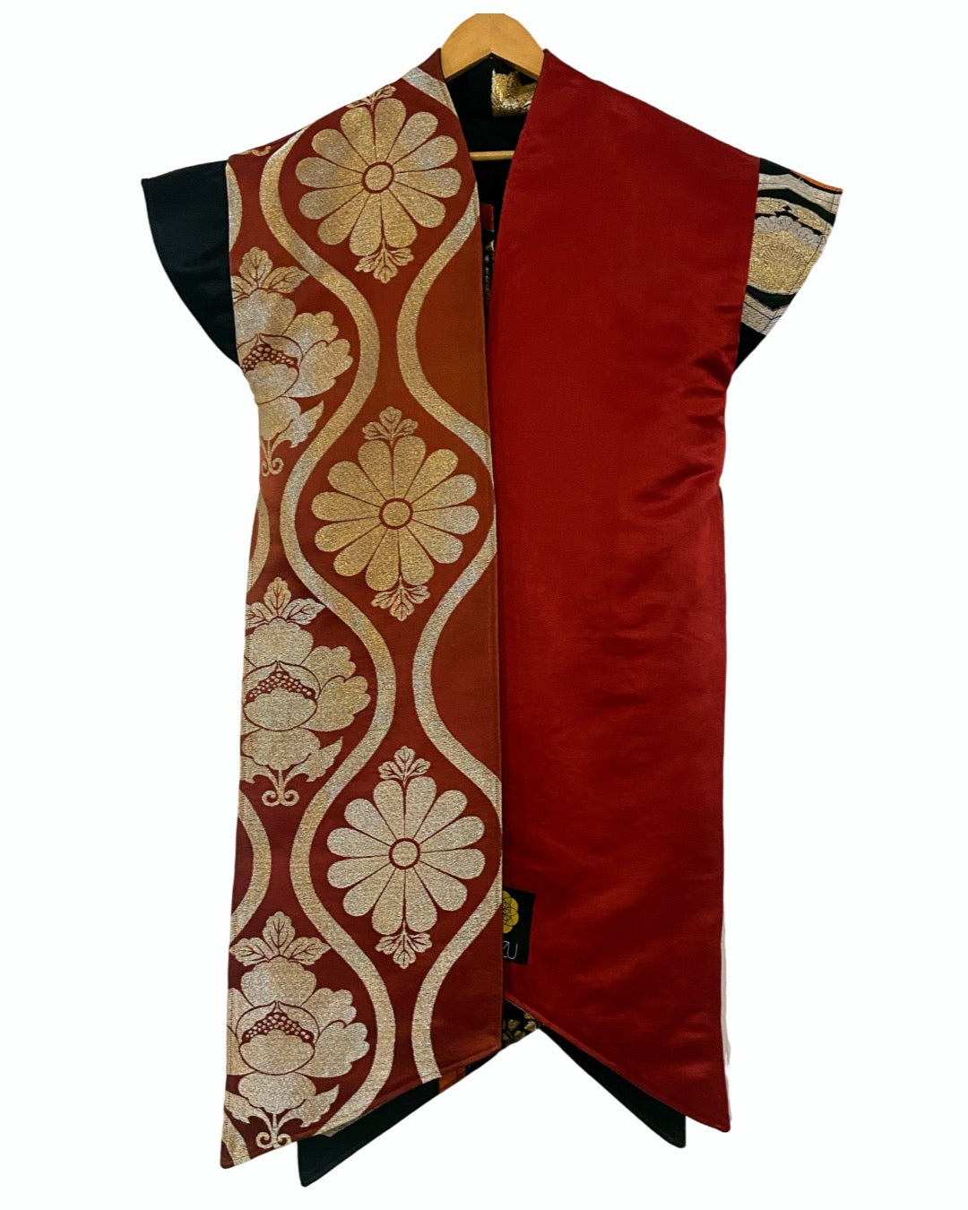 TATZU 黒帯リメイク リバーシブル アシンメトリー ウォリアーガウン - Edition Ⅱ / Remade Kuro-Obi Reversible Asymmetry Warrior Gown