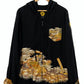 TATZU 黒留袖リメイク ジップパーカー / Remade Kurotomesode Zipper Hoodie | Made to Order
