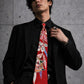 TATZU 七五三着物リメイク 着物リメイク ネクタイ｜Crimson Festival Legacy / Remade Shichi-Go-San Kimono Necktie