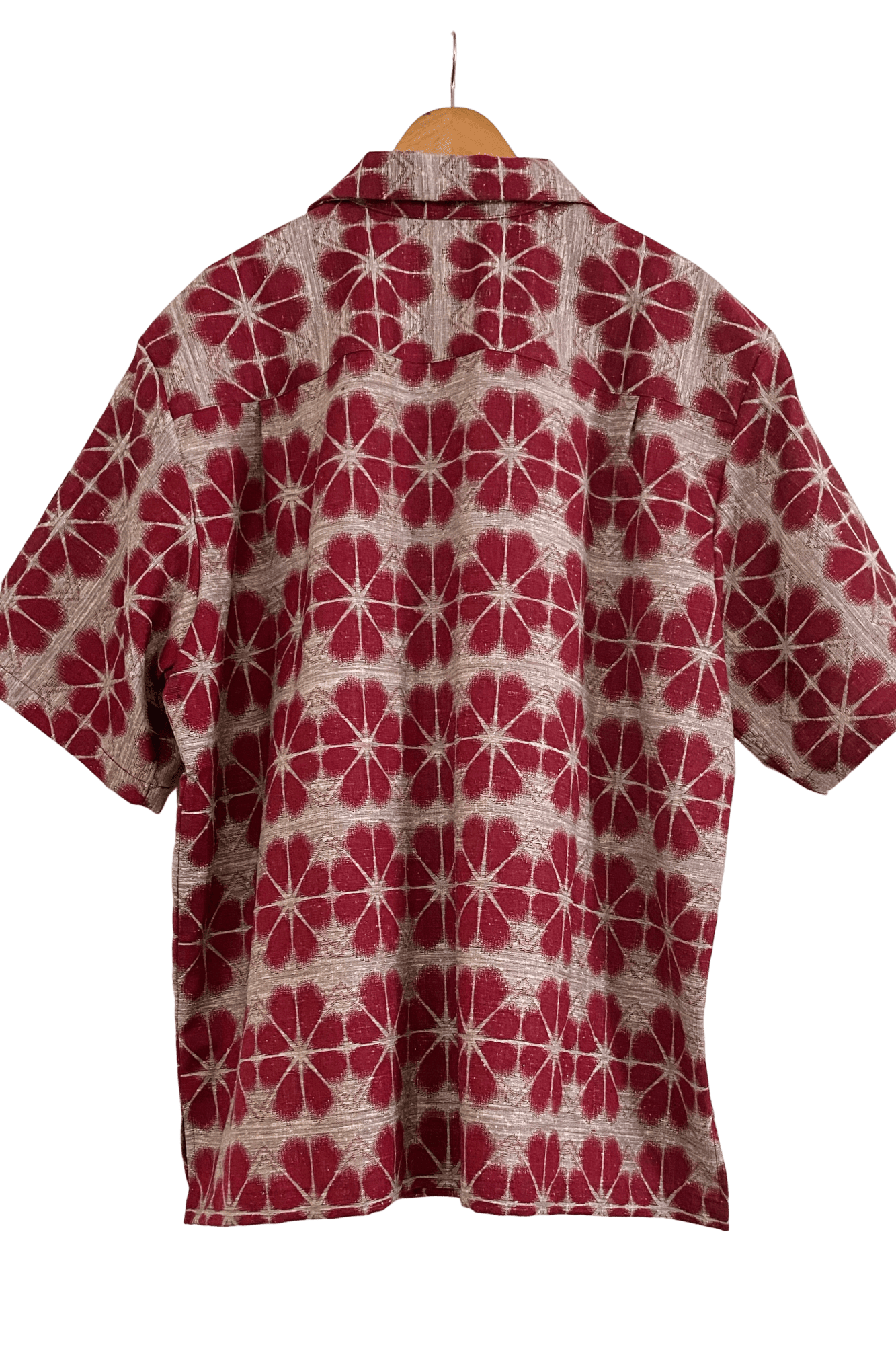 TATZU 着物リメイク アロハシャツ｜即納限定アイテム XXXL / Shibori Crimson シボリ・クリムゾン