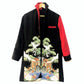 TATZU Remade Black Tomesode Kimono Stand Collar Bi-color Jacket｜Regal Crane Carriage